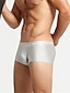 baratos Roupa Interior &amp; Meias para Homem-Homens 1 PC Cueca Boxer Cuecas Slip Imprimir Elastano Poliéster / Algodão Lavável Confortável Frases e Citações Cintura Baixa Prata Dourado