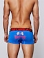 abordables Boxers homme-Homme 1 PC Sous-vêtements boxeurs Slips Slip Imprimer Spandex Mélange polyester / coton Lavable Confortable Citations &amp; Dictons Taille Basse Noir Blanche