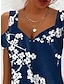 levne Šaty s potiskem-Dámské Slip Dress Květinový Tisk Ramínka Mini šaty Denní Krátký rukáv Léto Jaro