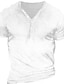 levne Pánská trička pro volný čas-Pánské Tričko Tričko Henley Cool košile Bez vzoru Henley ulice Dovolená Krátké rukávy Oblečení Designové Základní Moderní soudobé