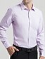 cheap Men&#039;s Dress Shirts-Men&#039;s Dress Shirt Button Down Shirt Light Blue Blue Light Purple Long Sleeve Stripes Turndown Spring Fall Wedding Office &amp; Career Clothing Apparel Pocket