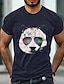 cheap Men&#039;s Plus Size T-shirts-Men&#039;s Plus Size Big Tall T shirt Tee Tee Crewneck Black White Navy Blue Short Sleeves Outdoor Going out Print Graphic Prints Clothing Apparel Cotton Blend Streetwear Stylish Casual