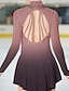 cheap Figure Skating-Figure Skating Dress Women&#039;s Girls&#039; Ice Skating Dress Outfits Light Yellow White Pink Open Back Mesh Spandex High Elasticity Competition Skating Wear Handmade Ice Skating Figure Skating