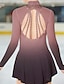 abordables Patinage Artistique-Robe de Patinage Artistique Femme Fille Patinage Robes Tenue Jaune clair Blanche Rose Dos ouvert Maille Spandex Haute élasticité Compétition Tenue de Patinage Fait à la main Patinage sur glace