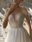 cheap Wedding Dresses-Beach Formal Wedding Dresses A-Line Off Shoulder Short Sleeve Court Train Chiffon Bridal Gowns With Pleats Beading 2024
