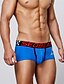 abordables Boxers homme-Homme 1 PC Sous-vêtements boxeurs Slips Slip Imprimer Spandex Mélange polyester / coton Lavable Confortable Citations &amp; Dictons Taille Basse Noir Blanche