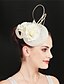 cheap Fascinators-Fascinators Sinamay Wedding Kentucky Derby Lady Retro With Floral Headpiece Headwear