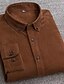 cheap Flannel Shirts-Men&#039;s Flannel Shirt Corduroy Shirt Solid Color Corduroy - Black Corduroy - Grey corduroy navy blue Corduroy Burgundy Corduroy dark green Clothing Apparel Cotton