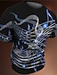 זול טי תלת מימד לגברים-בגדי ריקוד גברים חולצה קצרה טי שירטס גראפי תווים מוזיקליים צווארון עגול קצר ביגוד הדפסת תלת מימד בָּחוּץ קזו&#039;אל שרוולים קצרים דפוס וינטאג&#039; אופנתי מעצב