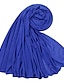 olcso Női sálak-180x80cm modális pamut dzsörzé hidzsáb sál női muszlim kendő sima puha iszlám turbán haj nyakkendő fejpakolás arab sálak fejpánt