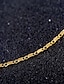 abordables bracelets de cheville-Bracelet de cheville mode simple Femme Bijoux de Corps Pour du quotidien Vacances Alliage Argent Dorée 1 PCS