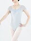 cheap Ballet Dancewear-Ballet Activewear Leotard / Onesie Ruching Pure Color Splicing Women&#039;s Performance Training Sleeveless High Polyester
