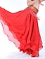 abordables Tenues de danse du ventre-Danse du ventre Jupe Drapée Robe pan volant Femme Entraînement Taille moyenne Mousseline de soie