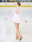preiswerte Eiskunstlauf-Eiskunstlaufkleid Damen Mädchen Eislaufen Kleider Austattungen Hellgelb Weiß Rosa Rückenfrei Gitter Spandex Hochelastisch Wettbewerb Eiskunstlaufkleidung Handgemacht Eislaufen Eiskundstlauf