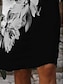 Χαμηλού Κόστους Print Φορέματα-Γυναικεία Καθημερινό φόρεμα Φόρεμα ριχτό Καλοκαιρινό φόρεμα Φλοράλ Συνδυασμός Χρωμάτων Στάμπα Λαιμόκοψη V Μίνι φόρεμα Ενεργό Μοντέρνα ΕΞΩΤΕΡΙΚΟΥ ΧΩΡΟΥ Καθημερινά Μισό μανίκι Χαλαρή Εφαρμογή Μαύρο