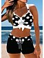 cheap Bikini Sets-Women&#039;s Swimwear Bikini Normal Swimsuit 2 Piece Printing Polka Dot Light Blue Black Fuchsia Orange Bathing Suits Sports Push Up Summer