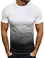 voordelige Casual T-shirts voor heren-Voor heren T-shirt Verloop Ronde hals Buiten Uitgaan Korte Mouw Kleding Modieus Streetwear Casual / Dagelijks