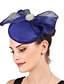 cheap Fascinators-Fascinators Flax Wedding Kentucky Derby Retro Bridal With Bowknot Pearls Headpiece Headwear