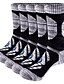 abordables chaussettes pour hommes-Homme 5 paires Chaussettes Chaussettes de compression Chaussettes de Randonnée Noir 1 Noir Couleur Coton Bloc de couleur Casual du quotidien Des sports Moyen Automne hiver Mode Confort