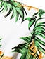 voordelige Hawaiiaanse zomerhemden voor heren-Voor heren Overhemd Overhemd met knopen Normaal shirt Zomer overhemd Strand hemd Donkerblauw Korte mouw Bloem / Planten Overhemdkraag Buiten Uitgaan Afdrukken Kleding Streetwear Stijlvol Casual