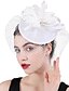 cheap Fascinators-Fascinators Polyester Wedding Kentucky Derby Elegant British With Feather Tulle Headpiece Headwear