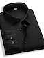 cheap Men&#039;s Button Down Shirts-Men&#039;s Work Shirt Light Pink Black White Long Pant Solid / Plain Color Classic Collar All Seasons Business Casual Clothing Apparel