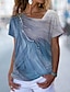preiswerte T-Shirts für Damen-Damen T Shirt Graphic Bedruckt Täglich Wochenende Basic Kurzarm V Ausschnitt Rosa