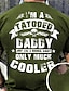 cheap Men&#039;s Graphic T Shirt-Father&#039;s Day papa shirts Men&#039;s T shirt Tee Graphic Tee Cool Shirt Letter Graphic Prints Daddy Crew Neck Hot Stamping Street Vacation Short Sleeves Print Clothing Apparel Designer Basic