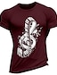 halpa Miesten graafinen T -paita-miesten t-paita t-paita graafinen t-paita cool paita grafiikkaa nuotit pyöreä kaula kuuma leimaus katu loma lyhyet hihat print vaatteet vaatteet suunnittelija perus mukava
