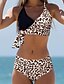 cheap Bikini Sets-Women&#039;s Swimwear Bikini Normal Swimsuit 2 Piece Printing Leopard Beige Bathing Suits Sports Beach Wear Summer