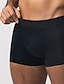 cheap Men&#039;s Boxers Underwear-Men&#039;s 6 Pack Boxer Briefs Underwear Brief Underwear Boxer Shorts Cotton Breathable Plain Black