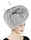 cheap Fascinators-Fascinators Sinamay Wedding Kentucky Derby Elegant Retro With Feather Headpiece Headwear