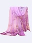 abordables Bufandas de mujer-Nuevas bufandas de gasa para mujer, bufanda fina de verano, chales y chales, flor con estampado de aves, estolas hijab