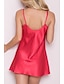 cheap Women&#039;s Nightgowns &amp; Sleepshirts-Women&#039;s Robes Gown Nightgown Sleepwear Patchwork Fashion Simple Hot Home Daily Bed Polyester Breathable Straps Sleeveless Backless Summer Spring Wine Red Fushcia