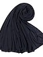 Недорогие Женские шарфы-180x80 см модальный хлопковый трикотаж хиджаб шарф женский мусульманский платок однотонный мягкий исламский тюрбан резинка для волос повязка на голову арабские шарфы оголовье