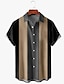 Χαμηλού Κόστους Ανδρικά πουκάμισα μπόουλινγκ-Ανδρικά Πουκάμισο Πουκάμισο μπόουλινγκ Πουκάμισο με κουμπιά Καλοκαιρινό πουκάμισο Casual πουκάμισο Θαλασσί Βυσσινί Πράσινο του τριφυλλιού Ανοικτό Γκρίζο Γκρίζο Κοντομάνικο Συνδυασμός Χρωμάτων