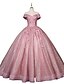 cheap Quinceanera Dresses-Ball Gown Quinceanera Dresses Princess Dress Performance Floor Length Sleeveless Off Shoulder Polyester with Appliques 2023