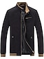 olcso Férfi dzsekik és kabátok-férfikabát klasszikus trench kabát ősz-tél hosszú széldzseki dupla mellű tömör karcsú felsőruházat irodai napi munka