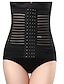 cheap Control Panties-Women&#039;s Plus Size Shapewear Waist Trainer Body Shaper Pure Color Sport Simple Casual Home Daily Going out Polyester Breathable Summer Spring Black Beige