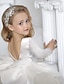 Χαμηλού Κόστους Λουλουδάτα φορέματα για κορίτσια-Παιδιά Λίγο Κοριτσίστικα Φόρεμα Πούλια Γάμου Πάρτι Γενέθλια Με Βολάν Δίχτυ Εξώπλατο Κίτρινο Λευκό Σατέν Οργάντζα Μακρυμάνικο Κομψό Πριγκίπισσα Φορέματα Άνοιξη Καλοκαίρι 3-12 χρόνια / Φθινόπωρο