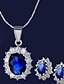 cheap Jewelry Sets-1pack Jewelry Set Earrings Set For Women&#039;s Cubic Zirconia Blue Party Evening Daily Alloy Classic