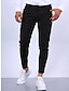 voordelige Chinos-Voor heren Broek Chinese Chino broek Zak Effen Comfort Ademend Buiten Dagelijks Uitgaan 100% katoen Modieus Streetwear Zwart Oranje