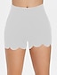 cheap Women&#039;s Shorts-Women&#039;s Slim Cotton Plain Black White Fashion Short Casual Daily