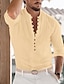 Χαμηλού Κόστους ανδρικό πουκάμισο με κουμπιά-Ανδρικά Πουκάμισο Πουκάμισο με κουμπιά Casual πουκάμισο Μαύρο Λευκό Μπλε Πράσινο του τριφυλλιού Χακί Μακρυμάνικο Σκέτο Στρογγυλή Ψηλή Λαιμόκοψη Δρόμος Διακοπές Κουμπί-Κάτω Ρούχα