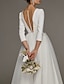 cheap Wedding Dresses-Bridal Shower Simple Wedding Dresses Wedding Dresses A-Line Off Shoulder Cap Sleeve Tea Length Chiffon Bridal Gowns With Ruched Split Front 2024
