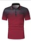 ieftine Polo clasic pentru bărbați-Bărbați Polo sport Tricou POLO Casual Concediu Rever Manșon scurt Modă De Bază Bloc Culoare Buton Buzunar Vară Fit regulat Roșu Vin Alb Negru-Alb Gri Polo sport