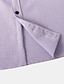 preiswerte Herrenhemd zum Knöpfen-Herren Hemd Knopfhemd Lässiges Hemd Sommerhemd Schwarz Rosa Blau Dunkelgrün Purpur Kurzarm Glatt Umlegekragen Täglich Urlaub Bekleidung Modisch Brautkleider schlicht Komfortabel