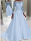 cheap Wedding Dresses-Engagement Formal Wedding Dresses Ball Gown Off Shoulder Long Sleeve Court Train Satin Bridal Gowns With Beading Appliques 2024