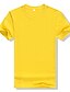 abordables T-shirts décontractés pour hommes-Homme T shirt Tee Couleur unie / unie Col Rond Casual du quotidien Manche Courte Couleur unie Vêtement Tenue basique Coton Extérieur Décontractées
