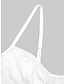 voordelige Bodysuits-Dames bodysuit Blote rug Hoge taille Effen Kleur V-hals Streetwear Uitgaan Club Normale pasvorm Mouwloos Zwart Wit Blozend Roze XS S M Zomer